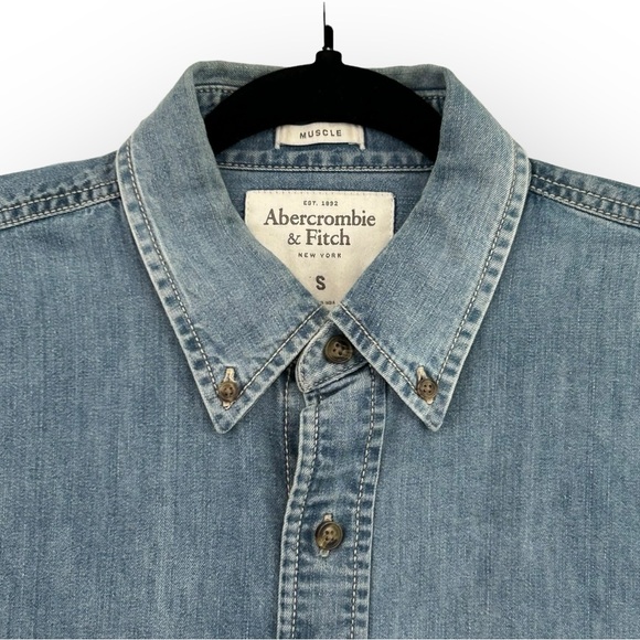 Vintage Abercrombie & Fitch “Muscle Fit” Jean Shirt - Picture 3 of 8
